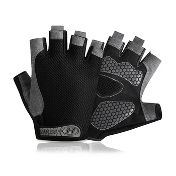 Фитнес зала-Мини ръкавици на половин пръст Дишащи Ръкавици с гири Мъжки Дамски еластични спортни ръкавици за ударни упражнения за колоездене