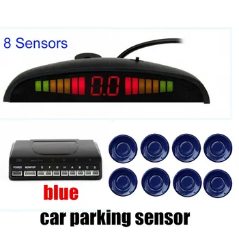 8 Сензори Система за радарно наблюдение на 22,5 mm 12 В за всички автомобили Аларма BEBE Силна Помощ при обратен ход Авто led паркинг сензор комплект