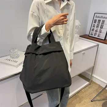 Дамски чанта за почивка Lulul, ультралегкая голяма чанта, найлонова чанта, студентски чанта през рамо, холщовая чанта за практикуване.