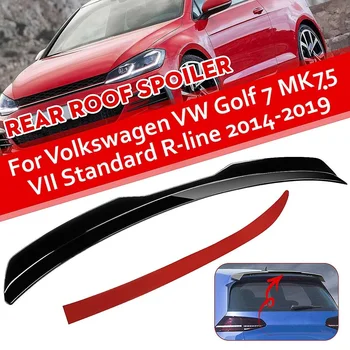 За Volkswagen VW Golf 7 MK75 VII GTI R-Line 2014-2019 Заден спойлер на покрива, лъскави, боядисани в черен цвят