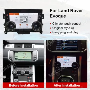 Панел на Климатика за Променлив Ток За Range Rover Evoque L538 2013-2017 Автомобилен LCD Сензорен екран, Цифров Мултимедиен Плеър